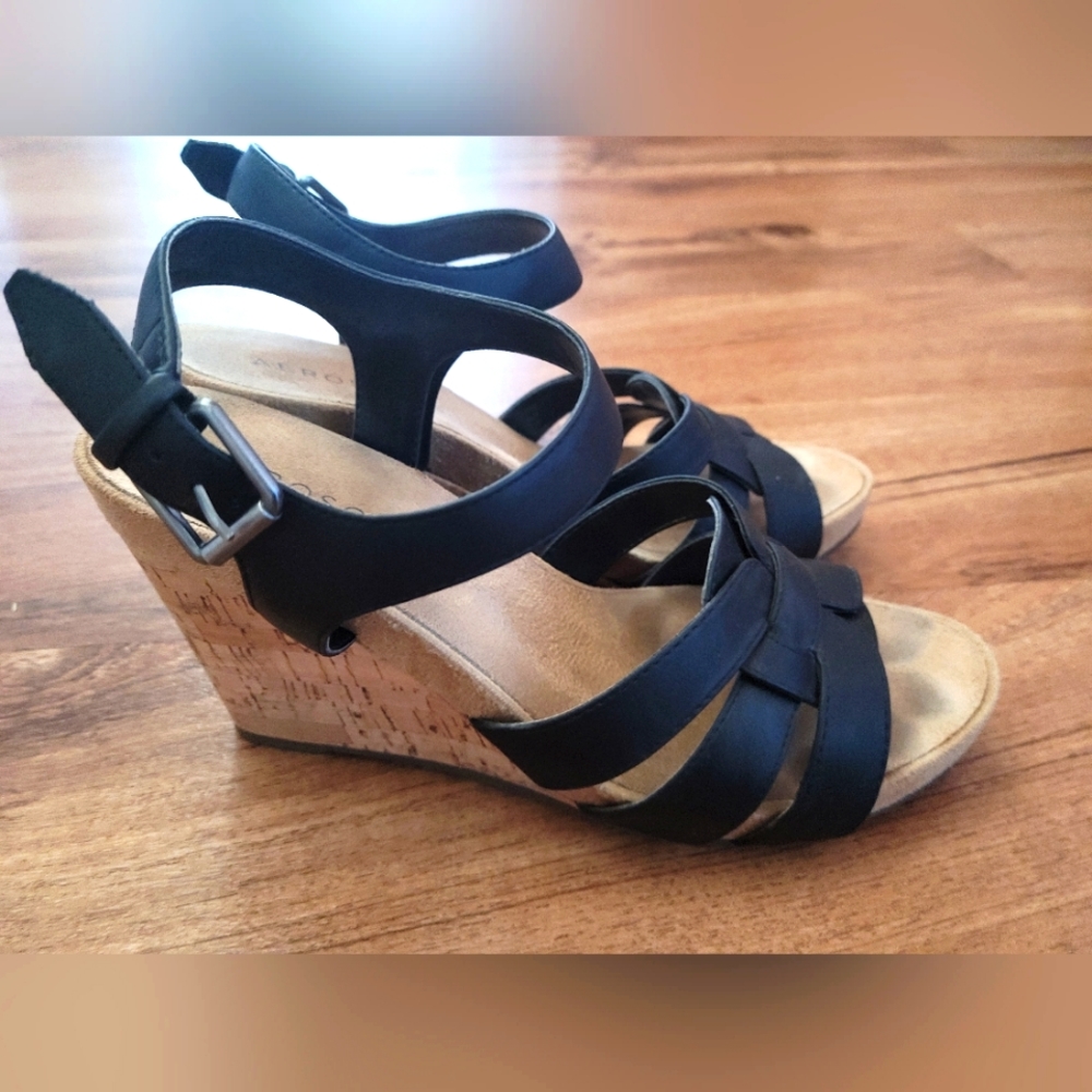 AEROSOLES Cork wedge sandals